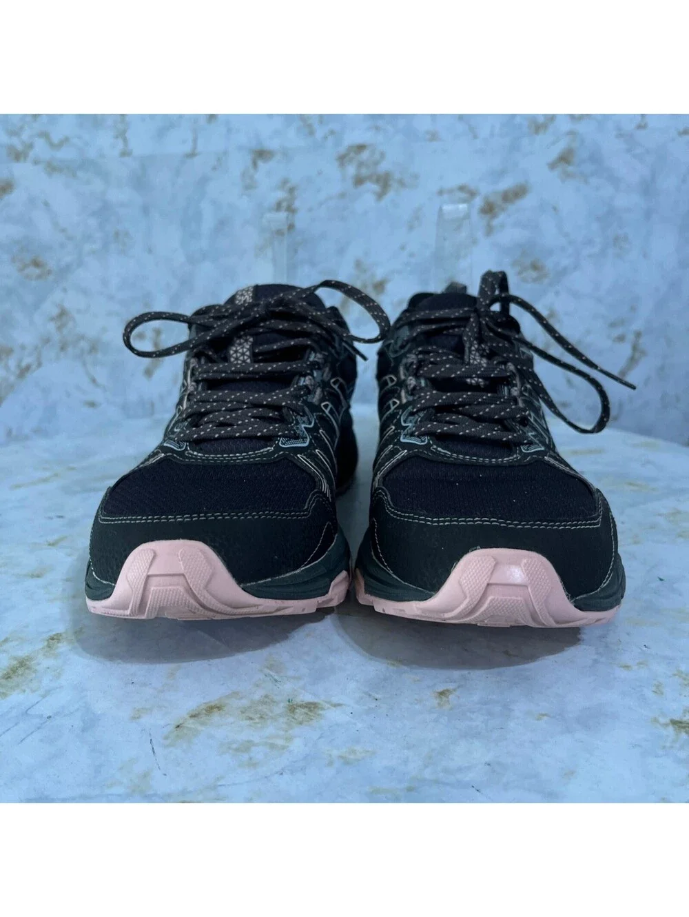 Asics Gel Venture 7 Womens Size 11 Running Shoes Gray Pink Trail Hiking Sneakers